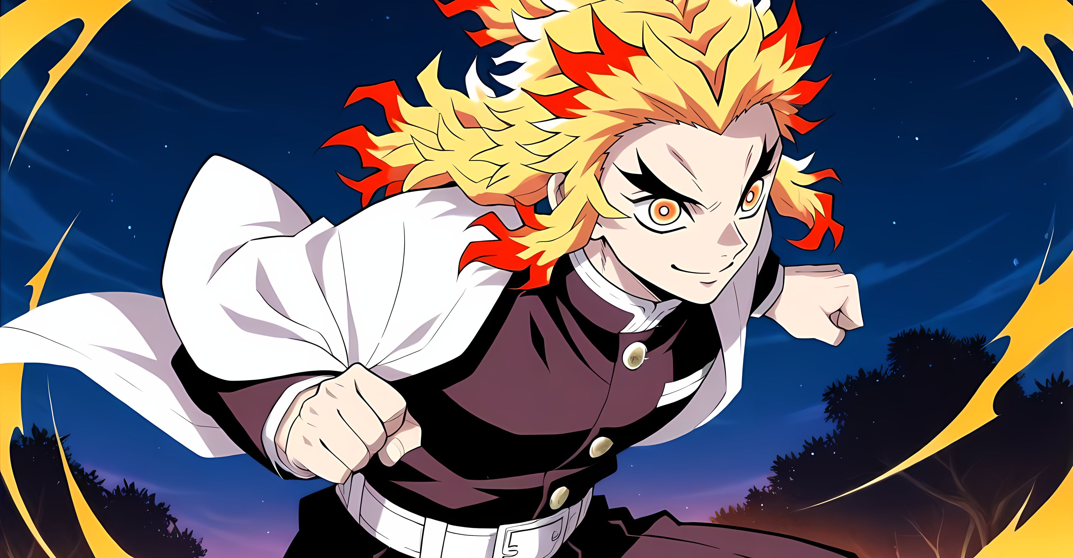 Azure Rengoku Kyojuro Rengoku AI Companion - Virtual Roleplay | Pinku.ai